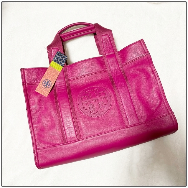 新品正規◆TORY BURCHトリーバーチ◆レザー　トートバッグ　ピンクPINK