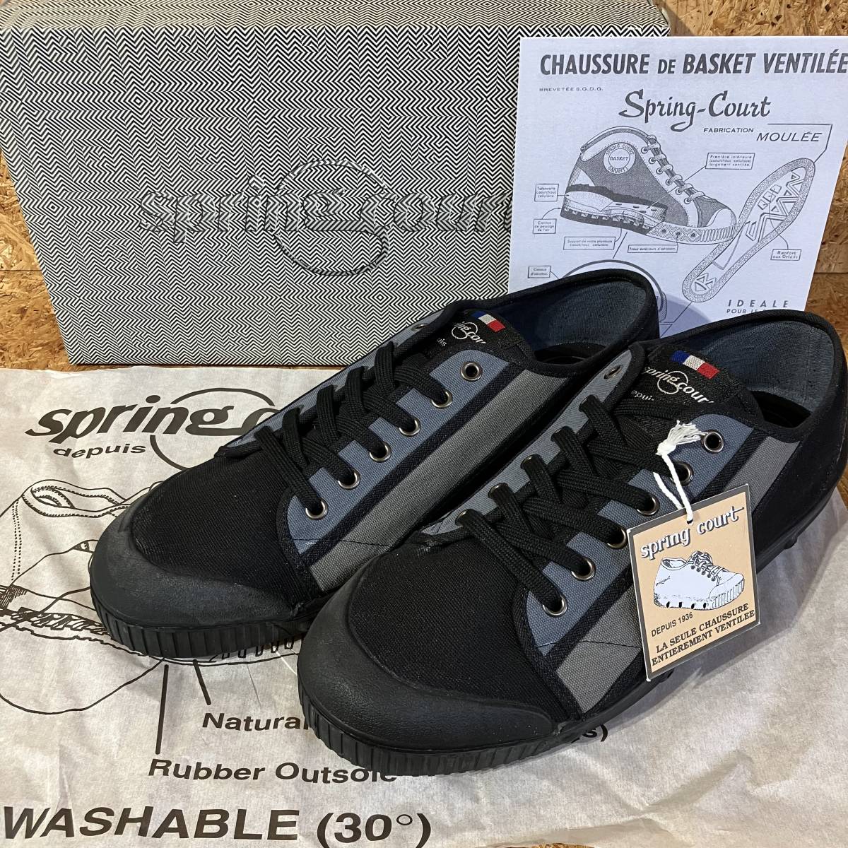 お歳暮 SPRING THAILAND IN MADE タイ製 コート スプリング 45 スニーカー キャンバス STRIPES G2 COURT 28.5cm お歳暮 SPRING THAILAND IN MADE タイ製 コート スプリング 45 スニーカー キャンバス STRIPES G2 COURT 28.5cm