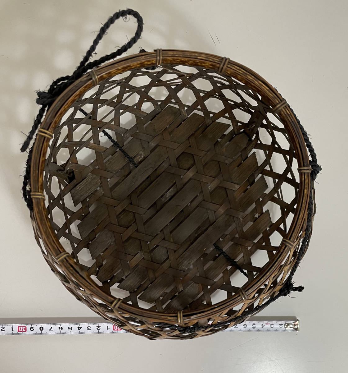 茶道具 竹籠 竹編細工 花器 花入 京都 さがの工芸 持ち手 竹篭 置物