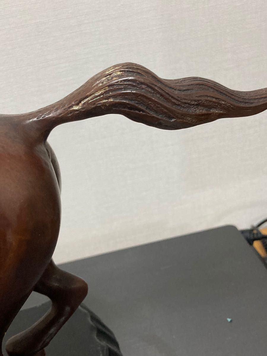 馬の置物 金属工芸 旭 銅 勇馬 敷台付き|Yahoo!フリマ(旧 馬の置物 金属工芸 旭 銅 勇馬 敷台付き|Yahoo!フリマ(旧