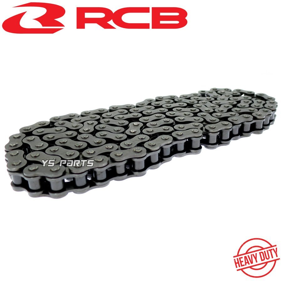 RCBブラックハードチェーン428-132L GN125E/GS125E/マローダー125/RG125E/RG125γ/RG125ガンマ/ウルフ125/TS125/TS125R/TS125X/RA125の画像3