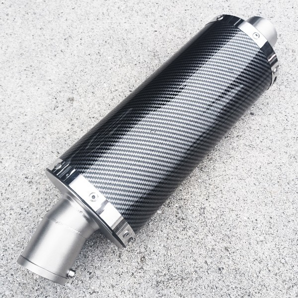 YZF-R125 YZF-R25 YZF-R3 YZF-R1 YZF-R6 FZ400R FZR1000 YZF600R all-purpose carbon pattern oval slip-on muffler silencer 50.8mm