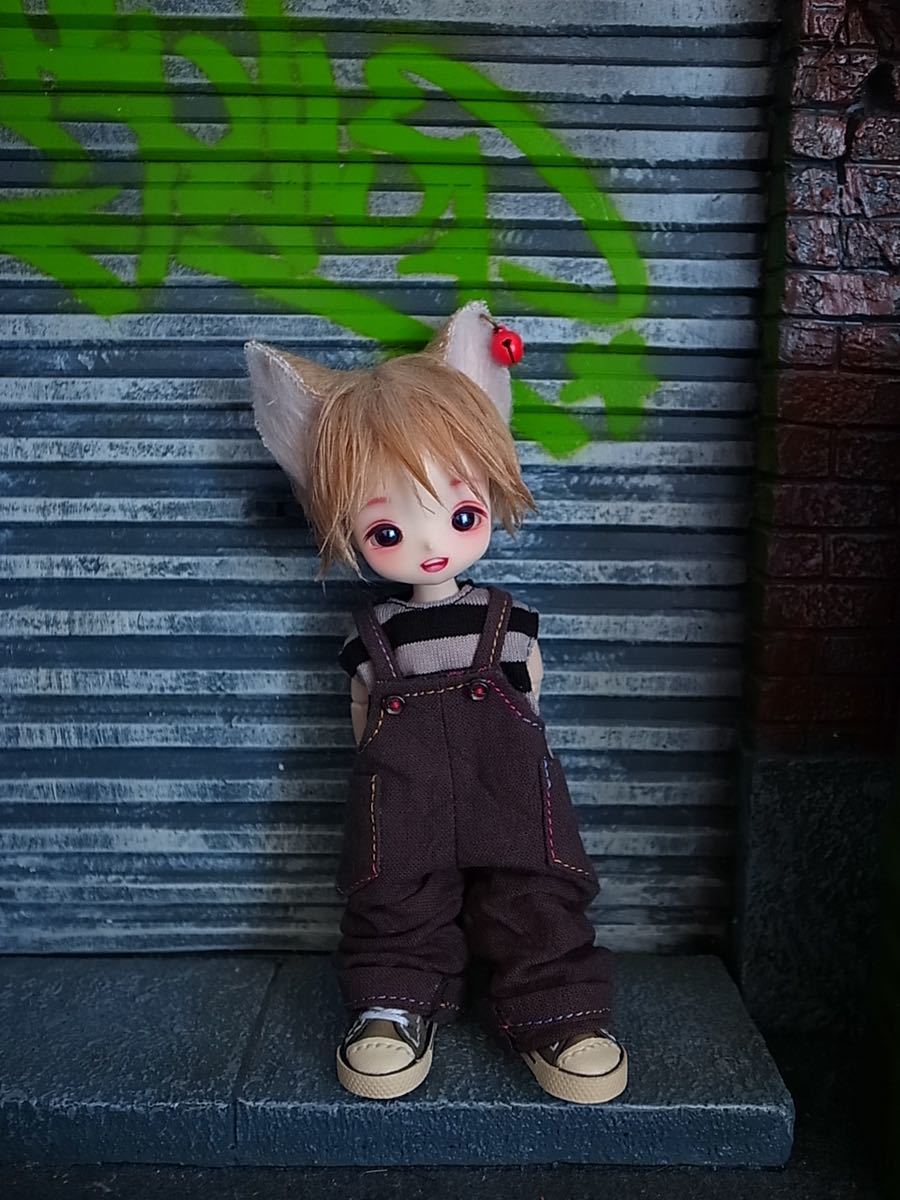 カスタムドール《テノリネコ》Larimarworks製 ミミヘッド ヘッド+アイ+ネコ耳ウィッグのみ 2