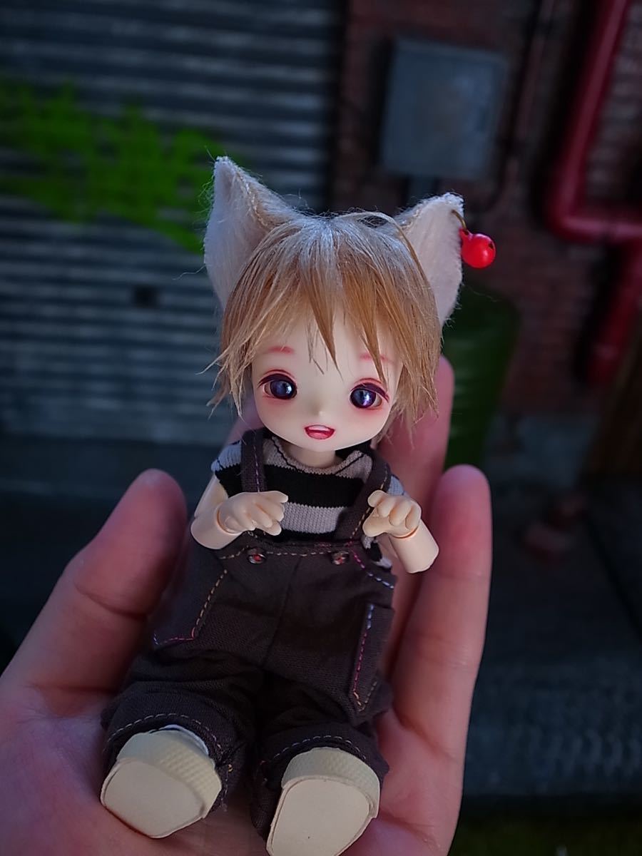 カスタムドール《テノリネコ》Larimarworks製 ミミヘッド ヘッド+アイ+ネコ耳ウィッグのみ 7