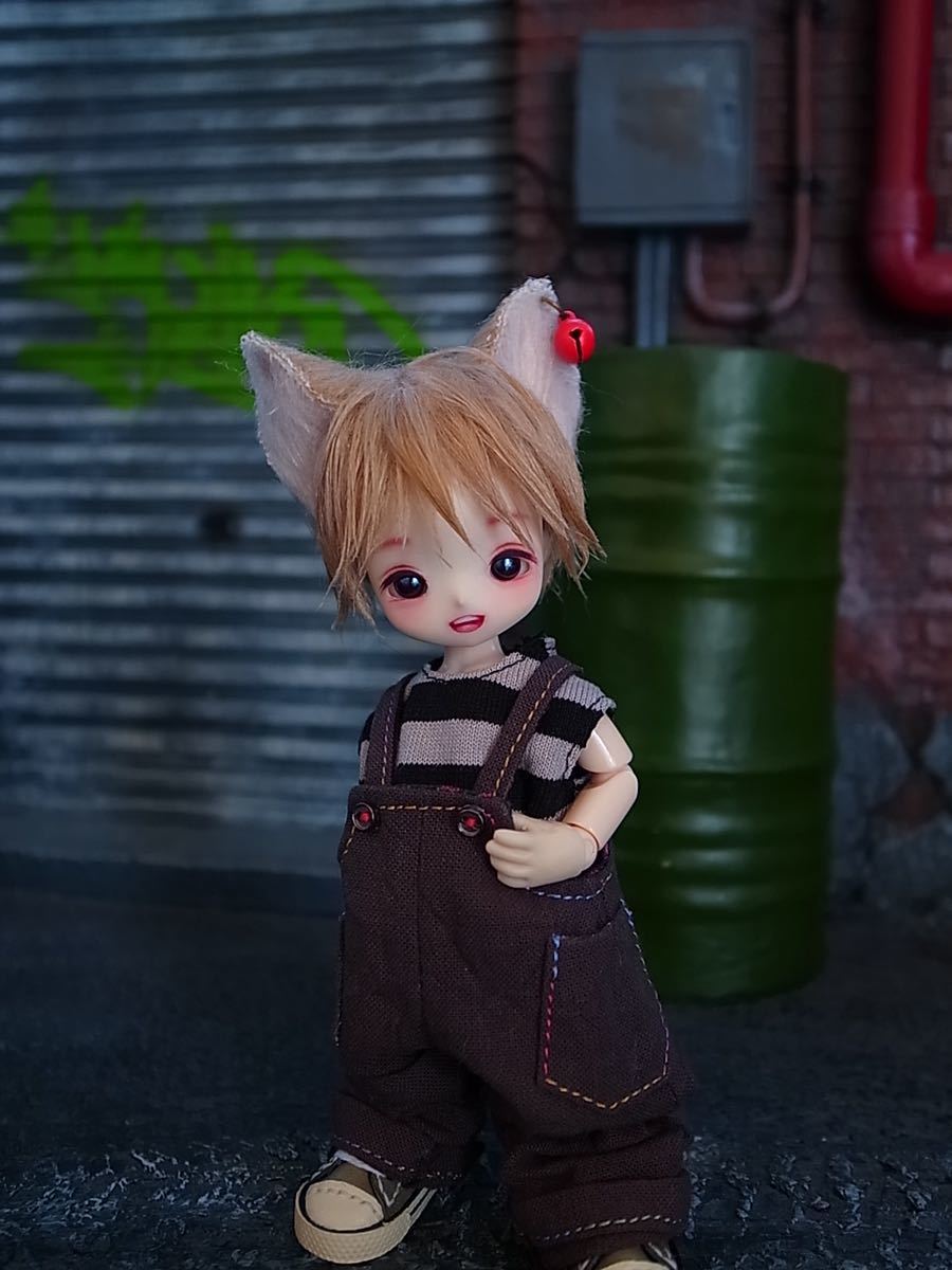 カスタムドール《テノリネコ》Larimarworks製 ミミヘッド ヘッド+アイ+ネコ耳ウィッグのみ 8