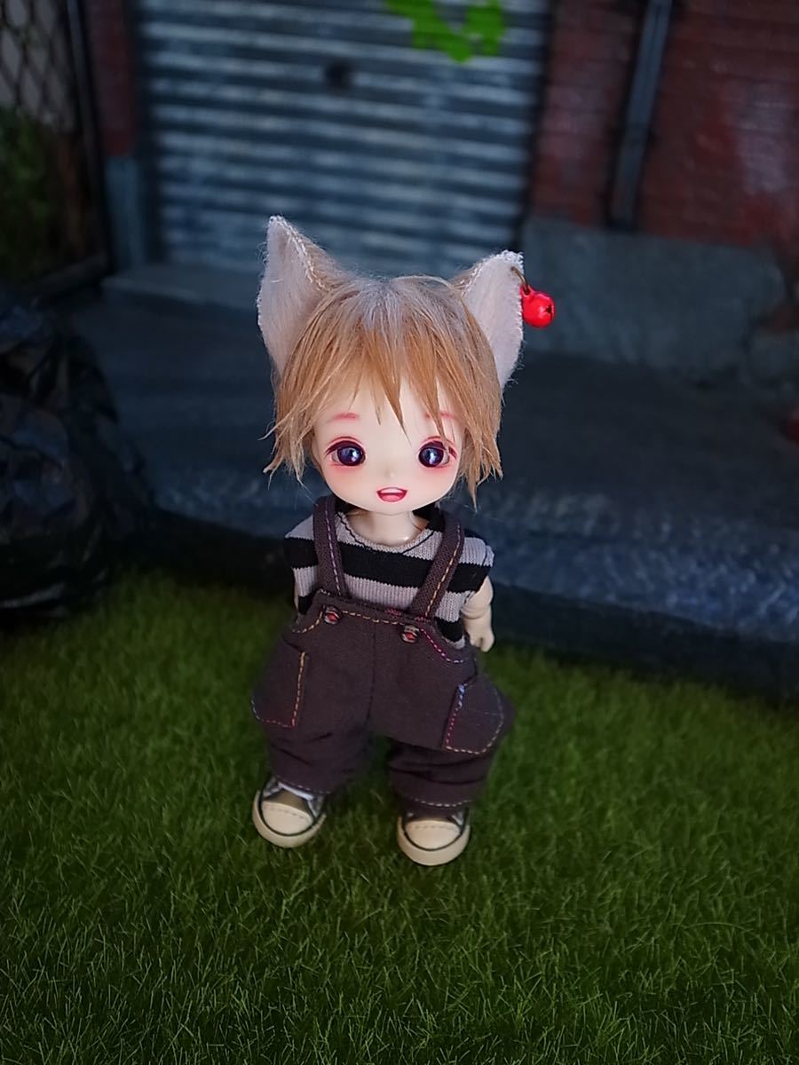 カスタムドール《テノリネコ》Larimarworks製 ミミヘッド ヘッド+アイ+ネコ耳ウィッグのみ 5