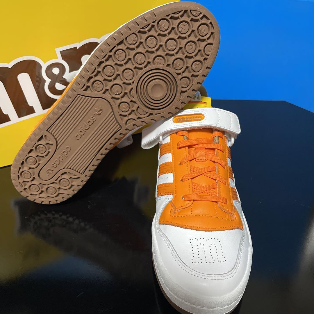 29.0cm★新品 M&Ms × adidas FORUM LO 84 アディダス × エムアンドエムズ フォーラム ロー 84 スニーカー オレンジ 白 コラボ GY6315_画像5