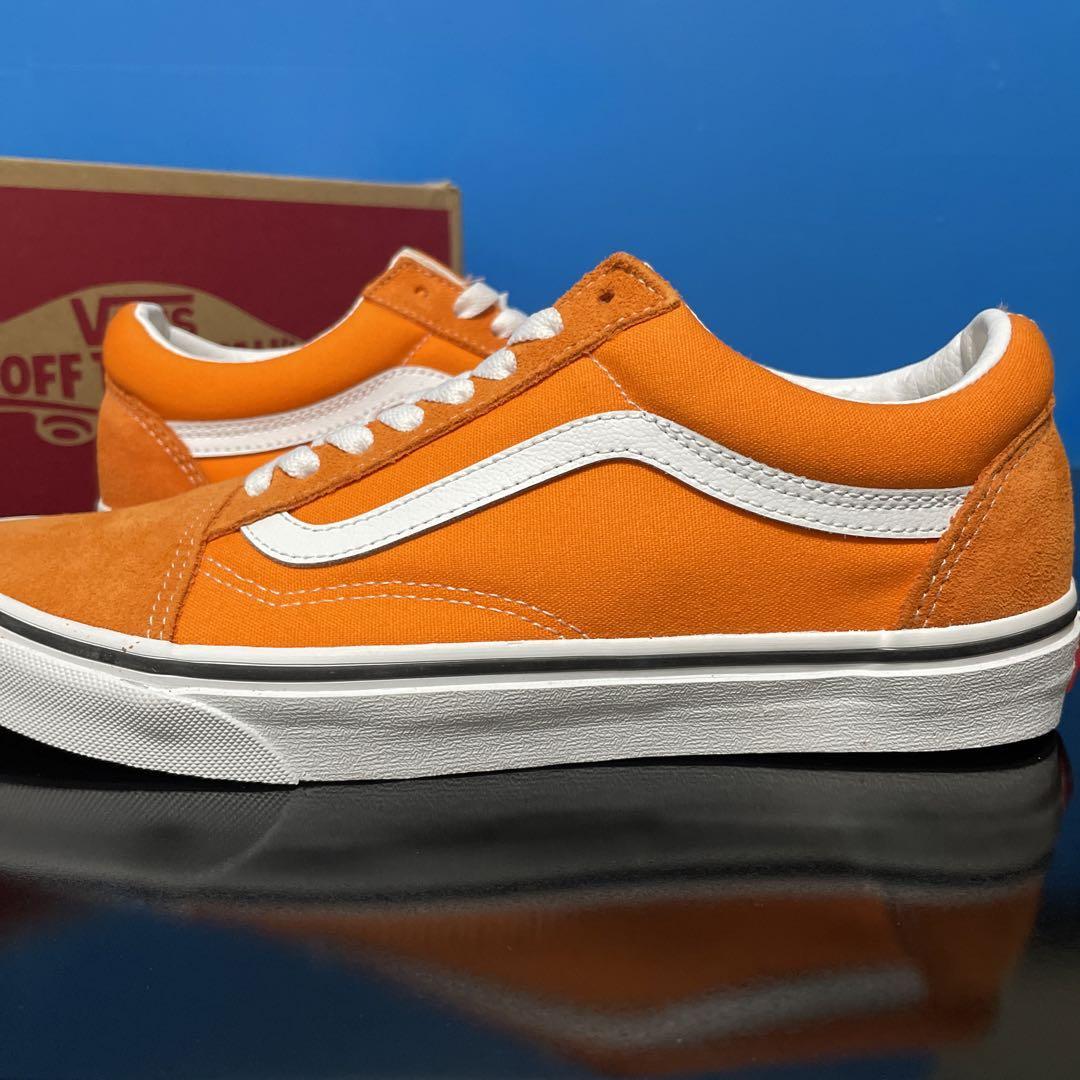 28.0cm/US10 ★新品 VANS OLD SKOOL オールドスクール ORANGE TIGER オレンジ スウェード キャンバス スニーカー バンズ ヴァンズ_画像2