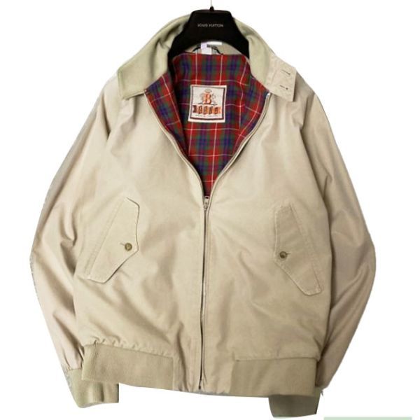 80s BARACUTA スイングトップ　ハリントンジャケット　ベージュ　40