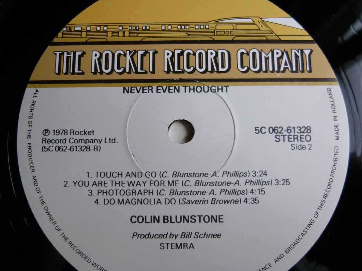 Colin Blunstone『Never Even Thought』LP Soft Rock ソフトロックの画像4