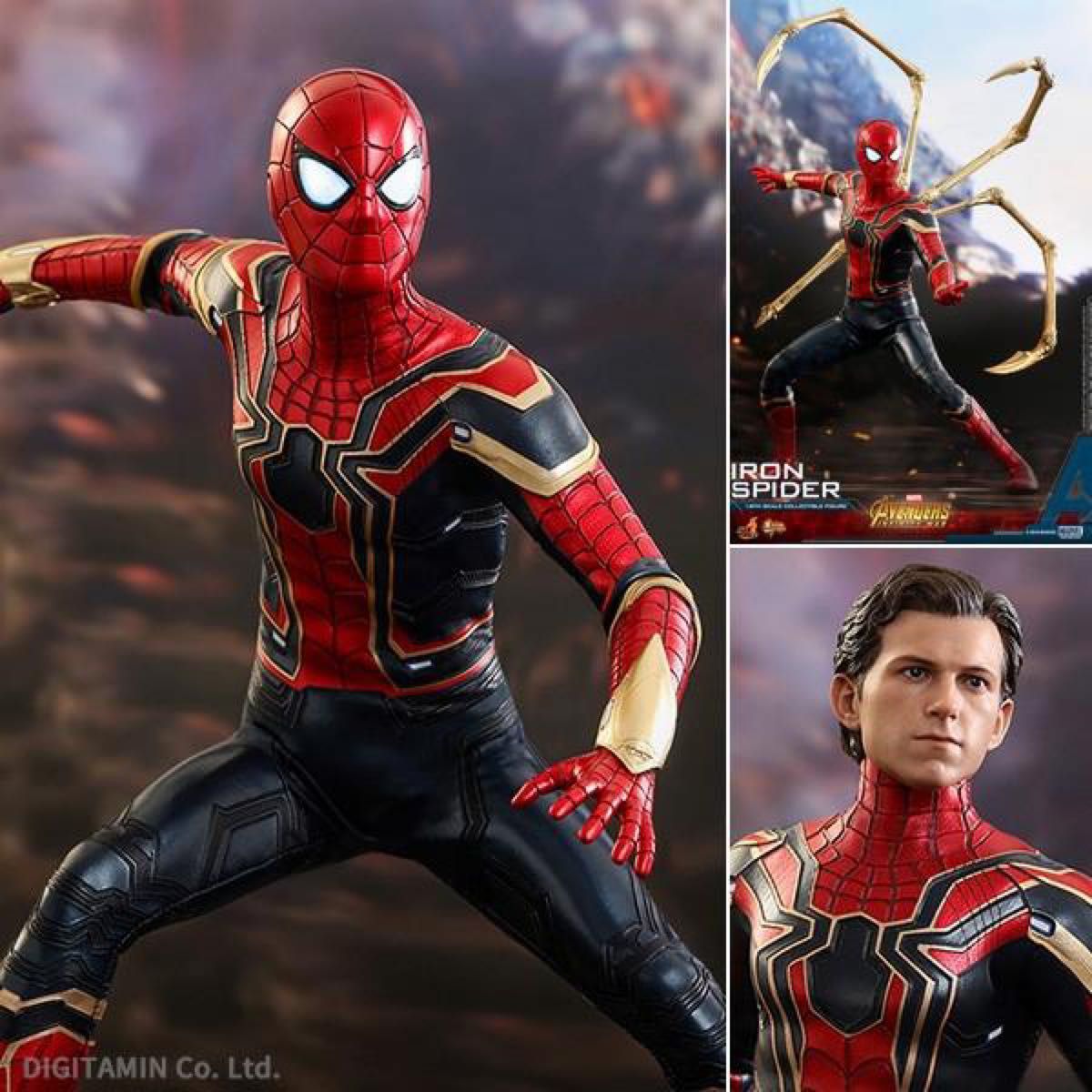 【ムービー・マスターピース】『アベンジャーズ/インフィニティ・ウォー』1/6スケールフィギュア アイアン・スパイダー　ホットトイズ