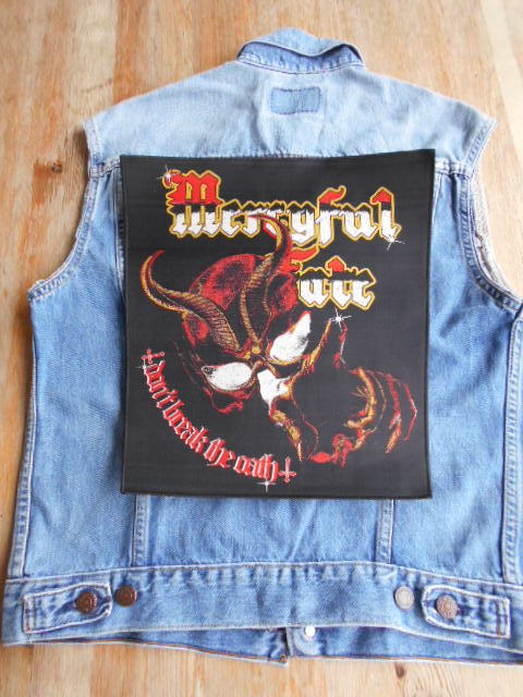 MERCYFUL FATE вышивка задний patch нашивка don\'t break the oathma-si полный *feito/ king diamond metallica motorhead