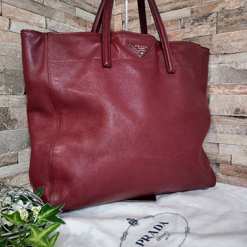 1円 PRADA プラダ 本物 トートバッグ ビジネスバッグ ショルダーバッグ