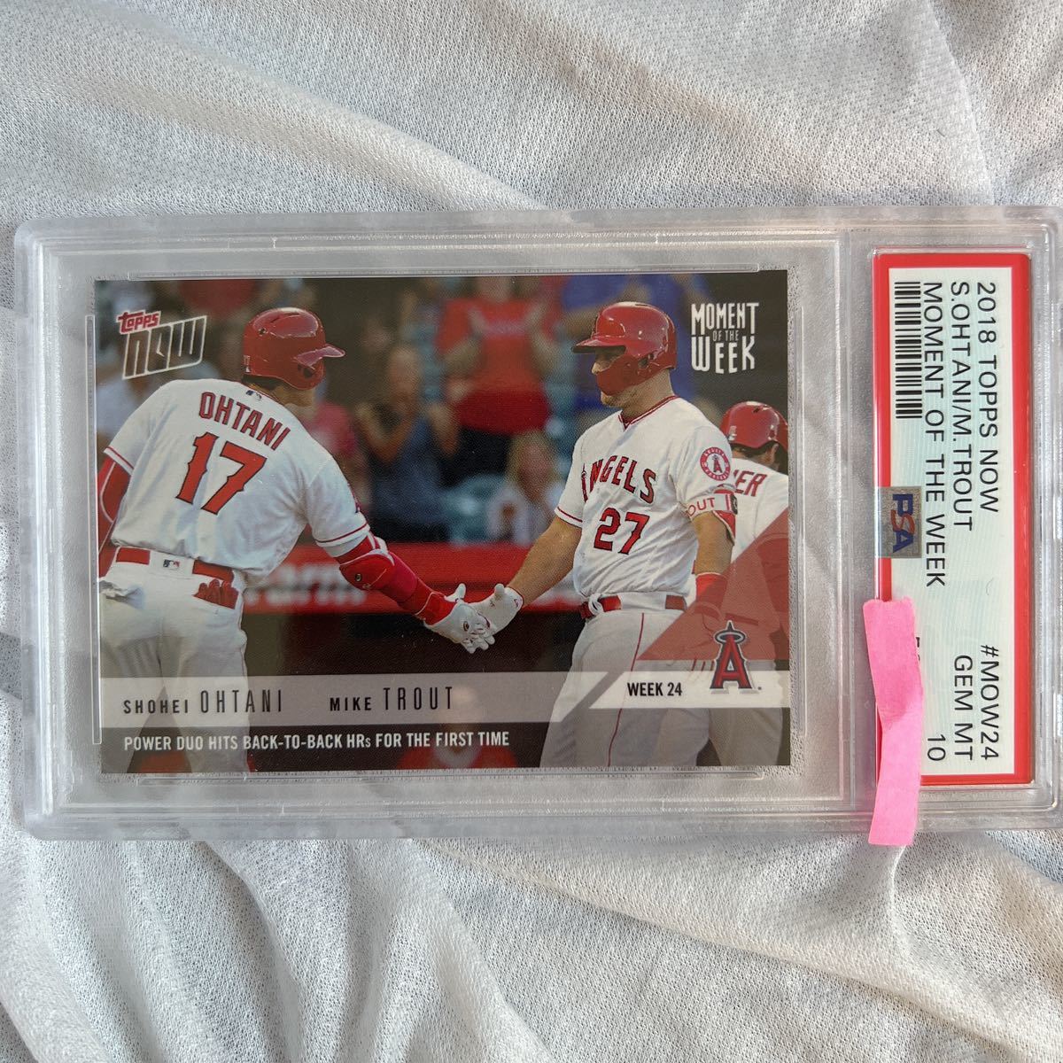 半額SALE☆ 2018 TOPPS NOW 大谷翔平 マイクトラウト PSA10 ルーキー