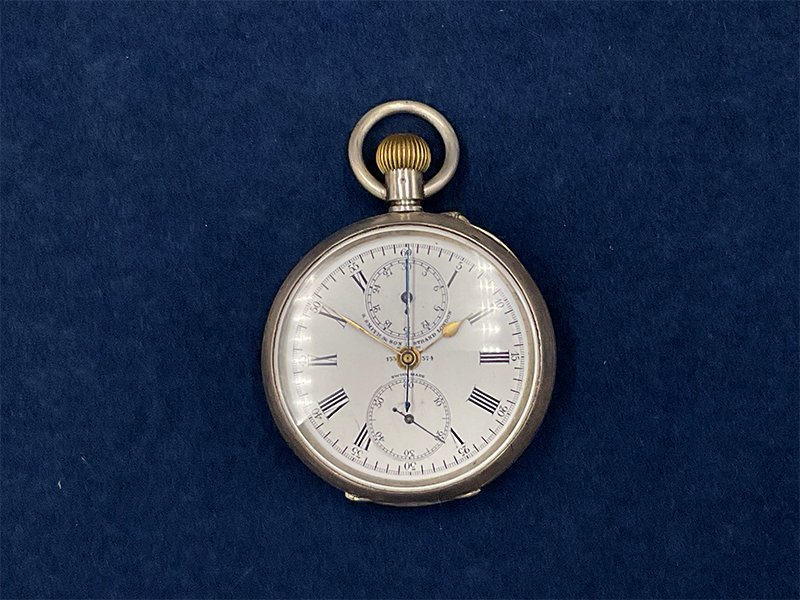大きな取引 SON & S.SMITH E0838 9 手巻きクロノグラフ懐中時計 スイス