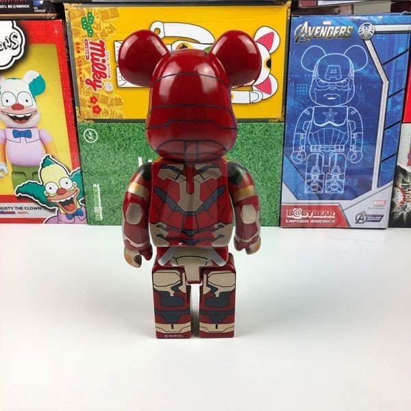 罕見BE @ RBRICK 400％鋼鐵俠鋼鐵俠磚鋼鐵俠 原文:希少 BE@RBRICK 400 % Iron Man アイアンマン ベアブリックアイアンマン