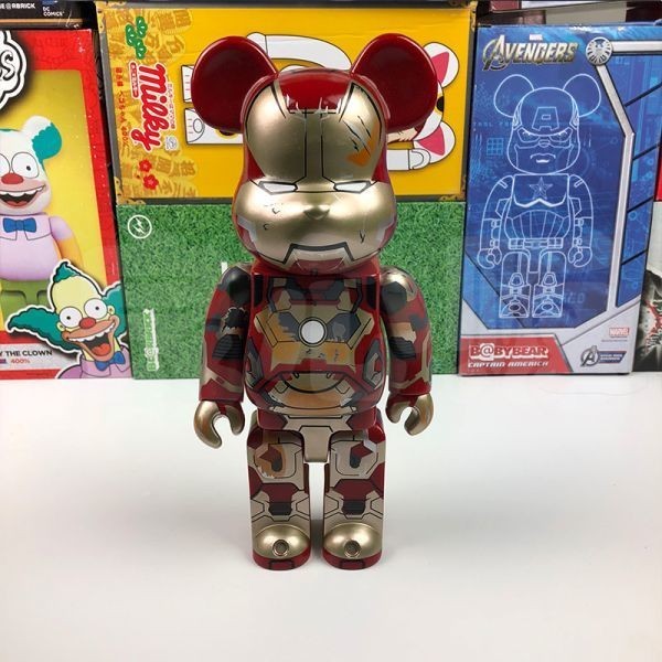 罕見BE @ RBRICK 400％鋼鐵俠鋼鐵俠磚鋼鐵俠 原文:希少 BE@RBRICK 400 % Iron Man アイアンマン ベアブリックアイアンマン