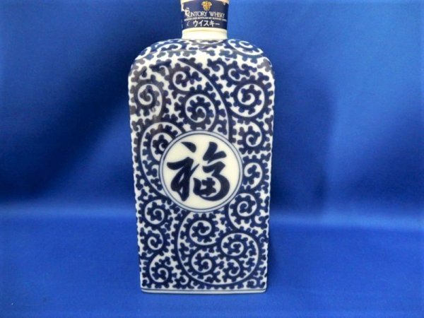 A02176★【未開栓】SUNTORY WHISKY サントリー ウイスキー 山崎 染付蛸唐草「福」文角瓶 12年 青 有田焼 陶器 国産 600ml 43% 保管品 酒類 A02176★【未開栓】SUNTORY WHISKY サントリー ウイスキー 山崎 染付蛸唐草「福」文角瓶 12年 青 有田焼 陶器 国産 600ml 43% 保管品 酒類