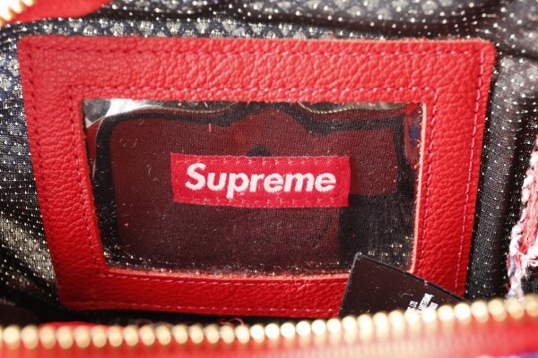 Supreme×Vanson シュプリーム×バンソン♪Leathers Cordura Mesh Wrist Bag Red Camo レザー コーデュラ メッシュ リスト バッグ♪新品の画像6