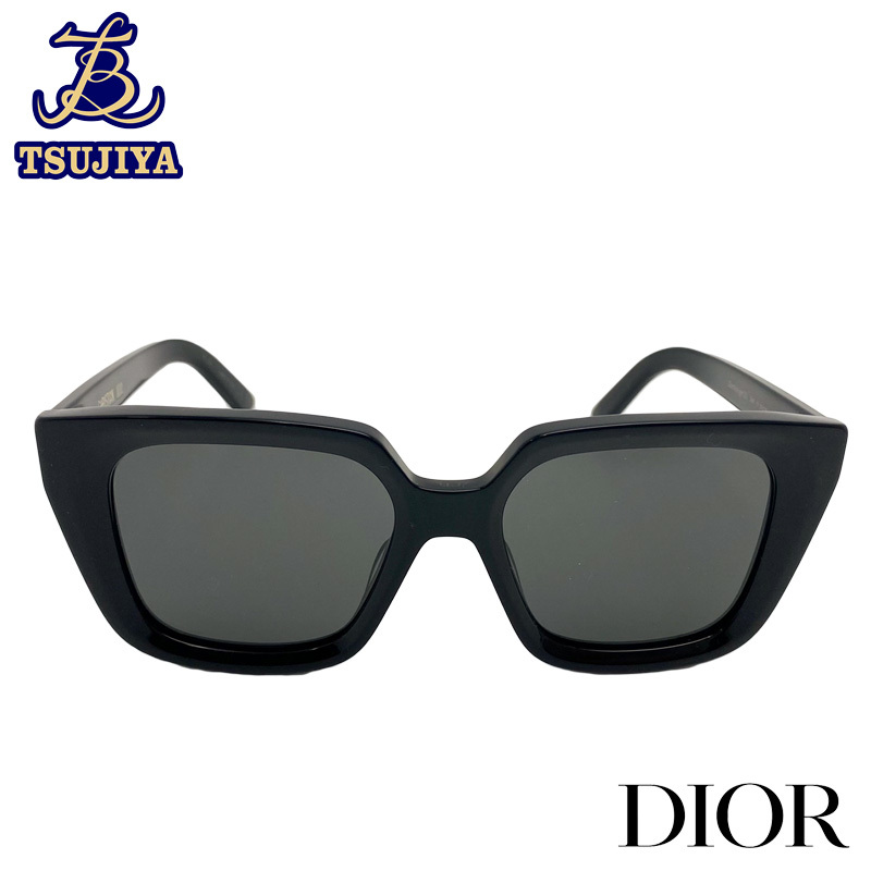 ChristianDior Christian * Dior S1I солнцезащитные очки черный 10A0 53*18 140 б/у AB[. магазин ломбард S0630]