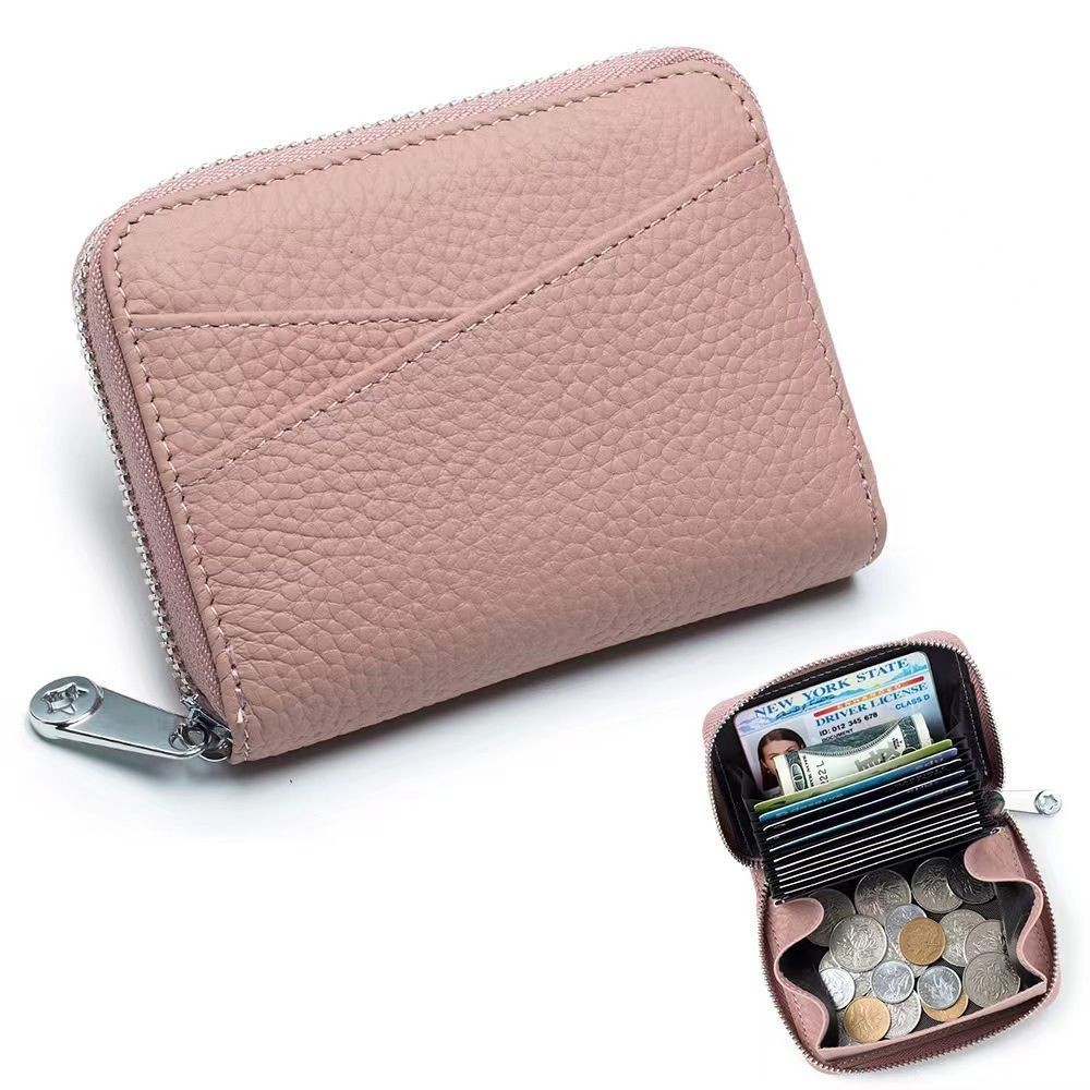 ミニ財布 コインケース カードケース 小銭入れ メンズ レディース ピンク