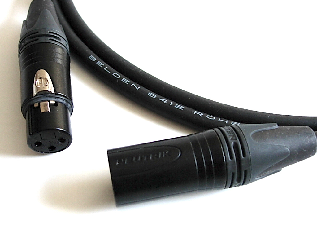  prompt decision Belden XLR cable × Neutrik black plug 50cm~ specifications modification possible 