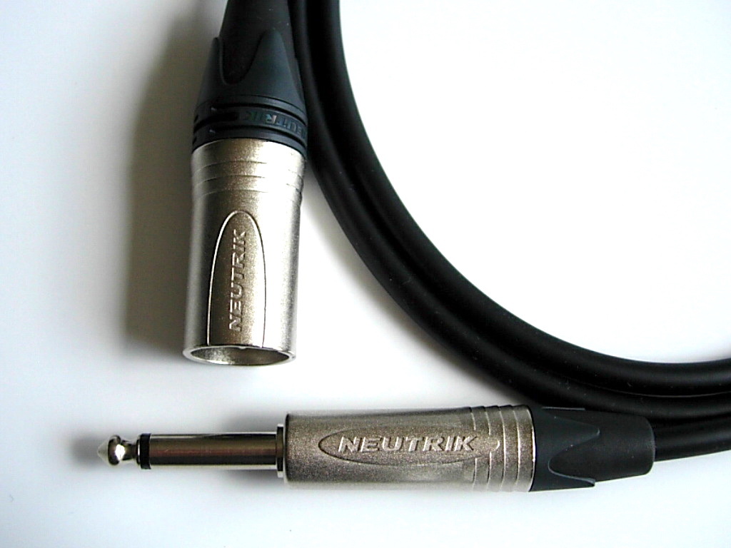  быстрое решение XLR мужской - phone (TS) кабель Belden 8412× Neutrik штекер спецификация модификация возможно 