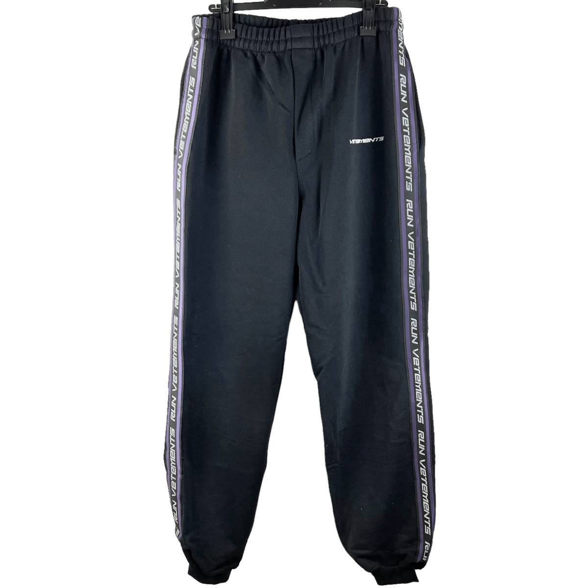 Vetements(ヴェットモン) Sports Logo Side Line Pants (black)