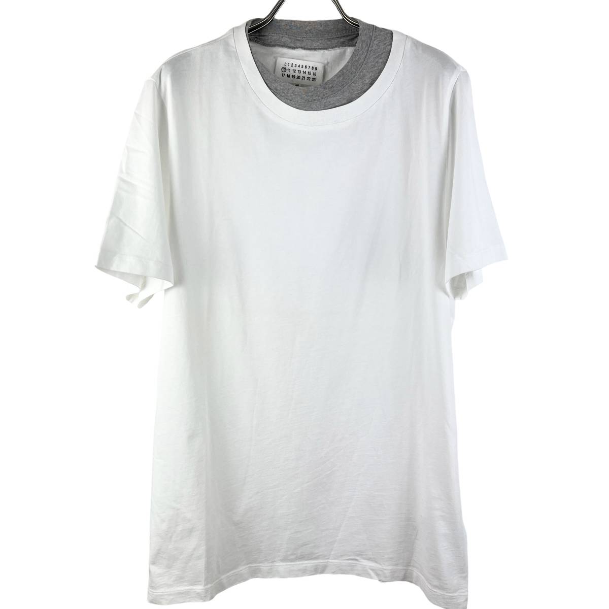 Maison Margiela (メゾン マルジェラ) Layer Collar T Shirt (white