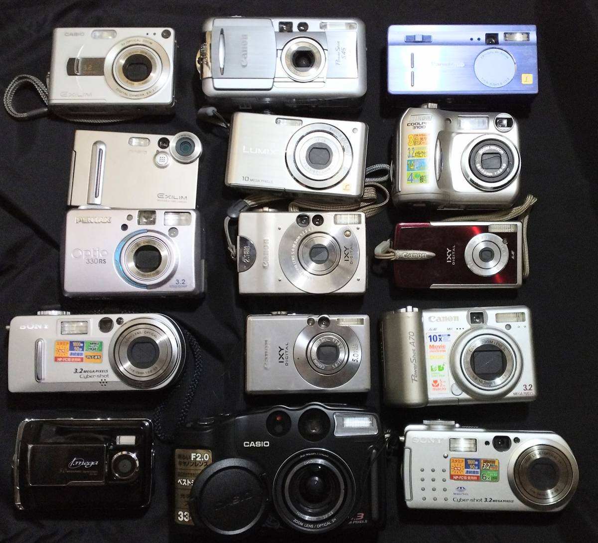 コンパクトデジタルカメラ Nikon SONY LUMIX CanonOLYMPUS 等 15台