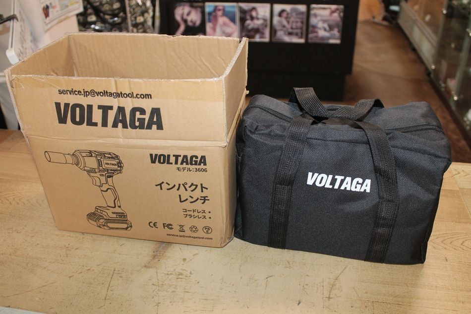 中古 動作品 VOLTAGA 充電式インパクトレンチ 3606 20V 2.0Ah 450Nmトルク コードレス プラシレス ボルタガ USED 電動工具 リサイクルマー_画像9