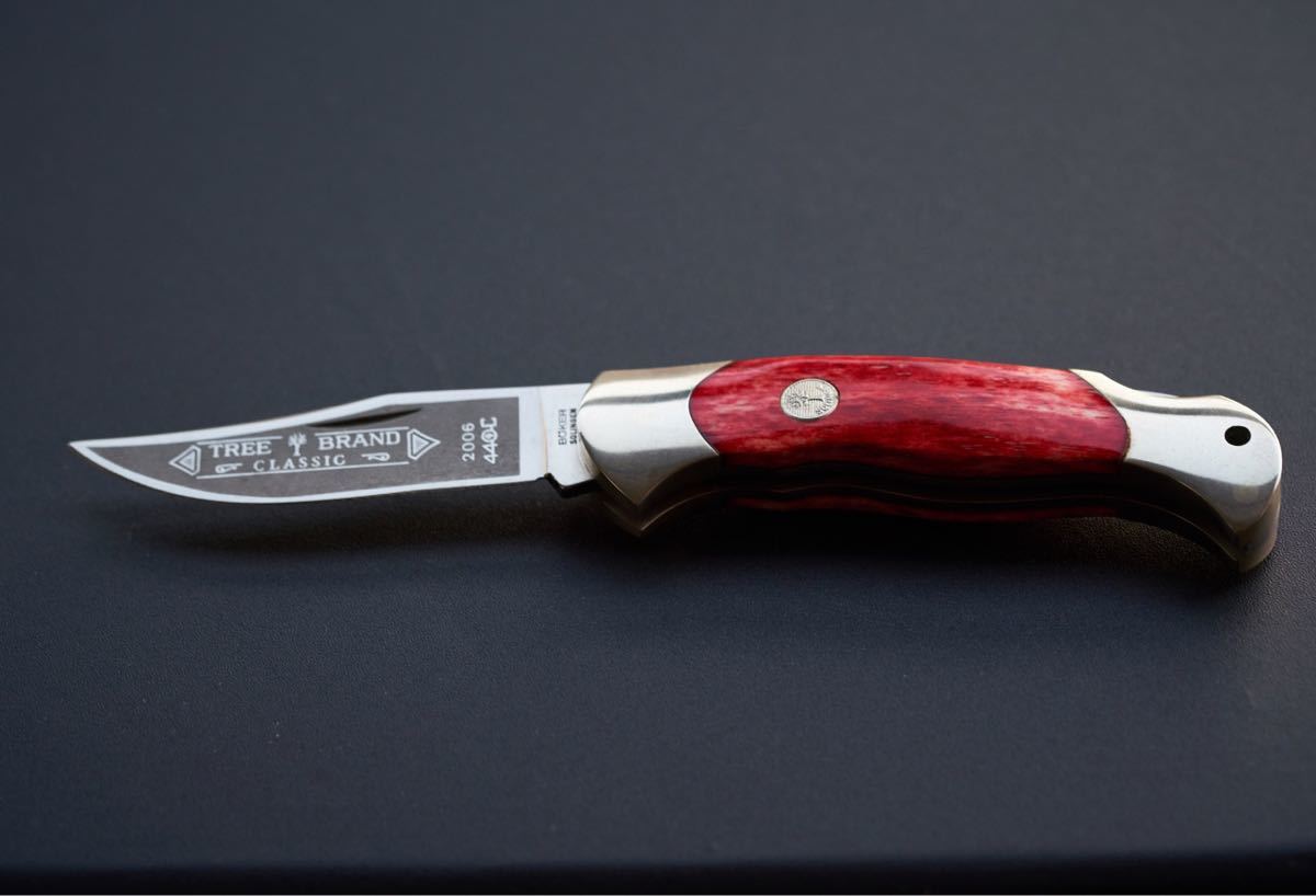 アウトドア用品　Tree Brand Classic 2006 440 C Boker Solingen折りたたみナイフ_画像2