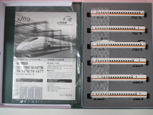 64850□KATO 10-1476 10-1477 台湾高鐵 700T 6両基本セット+増結