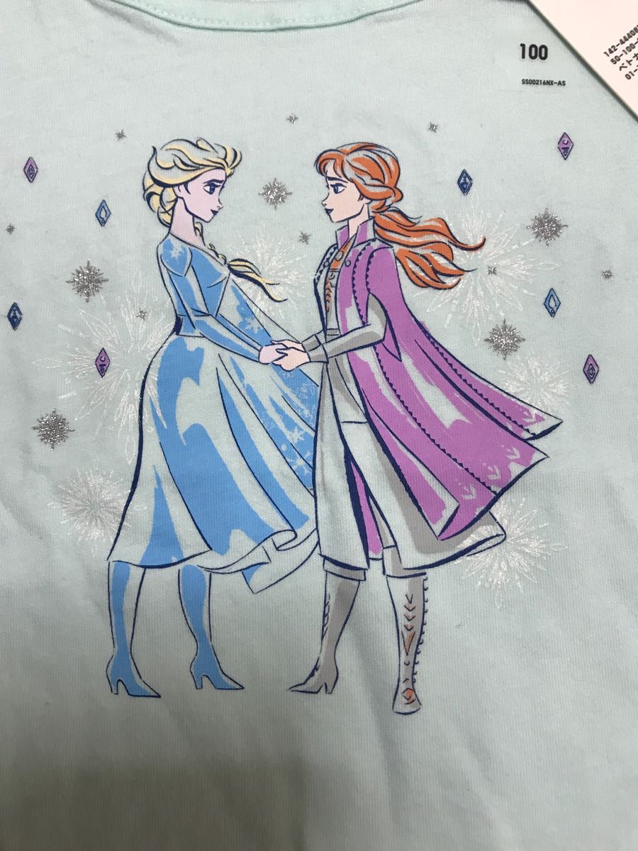【新品】UNIQLO UT ディズニー アナと雪の女王  プリントTシャツ 100