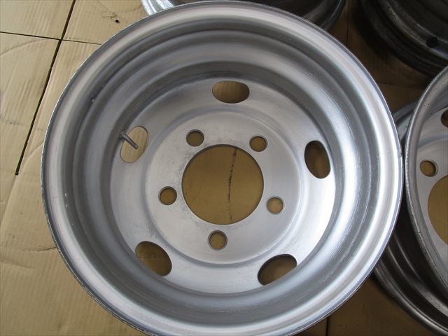 送料無料　いすゞ　エルフ　2トン　TOPY　TK16×5.5J　116.5-8TC　5穴　両面再塗装品　4本セット_画像6