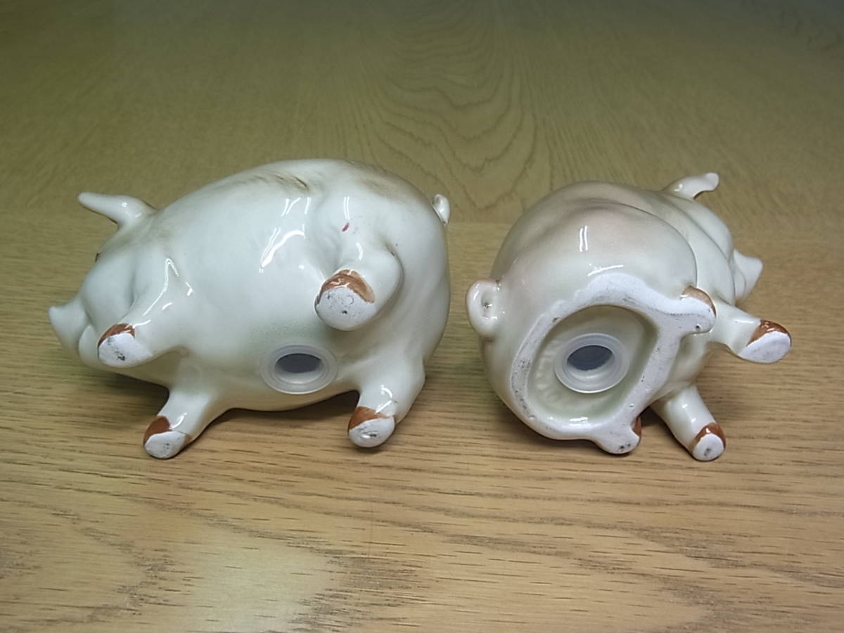  pig. salt & pepper S&P 2 piece .1 set ceramics made 