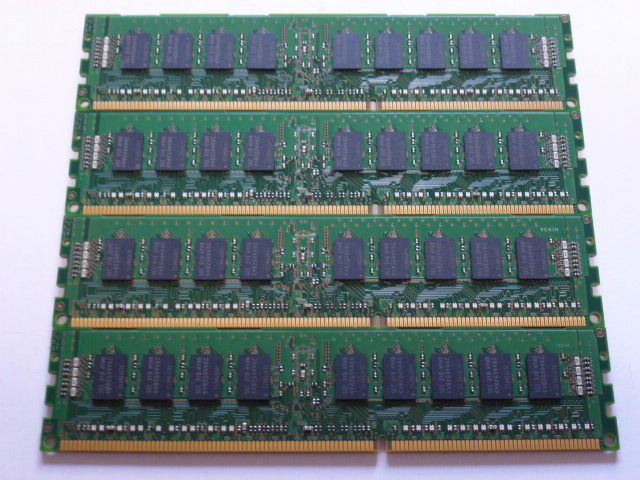 メモリ サーバーパソコン用 低電圧 1.35V Samsung PC3L-10600R(DDR3L-1333R) ECC Registered 4GBx4枚 合計16GB 起動確認済みです④_画像4