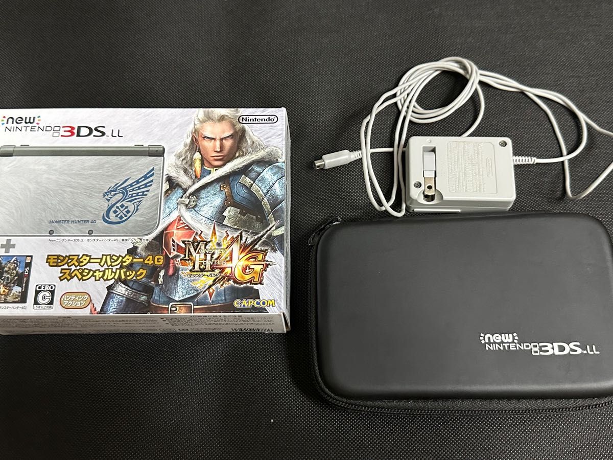 中古 美品 New 3DS LL モンスターハンター 4G スペシャルパック 充電器