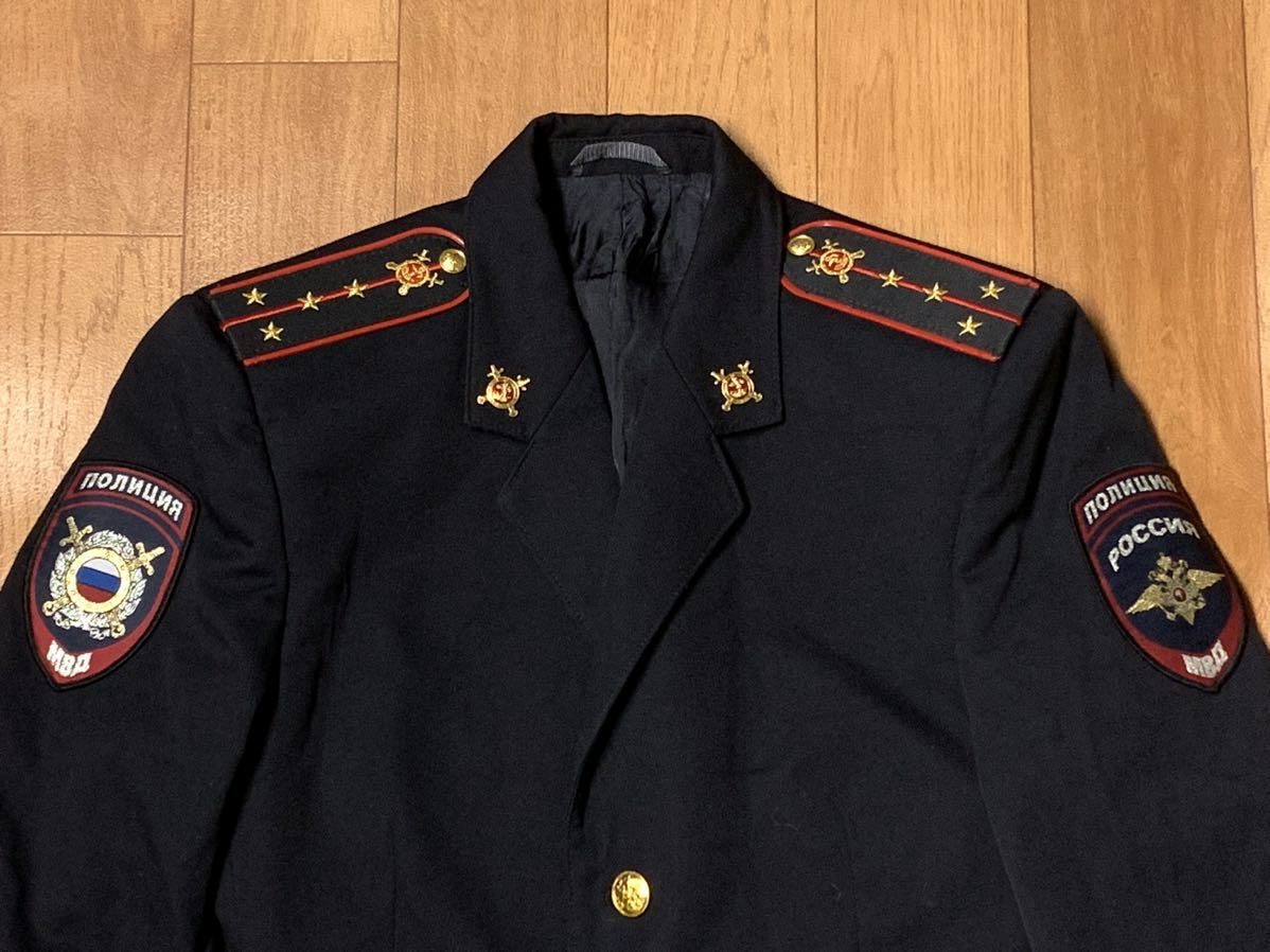 珍品 ロシア内務省 MVD 警察 ポリツィア 大尉 制服セット 48-4 珍品 ロシア内務省 MVD 警察 ポリツィア 大尉 制服セット 48-4