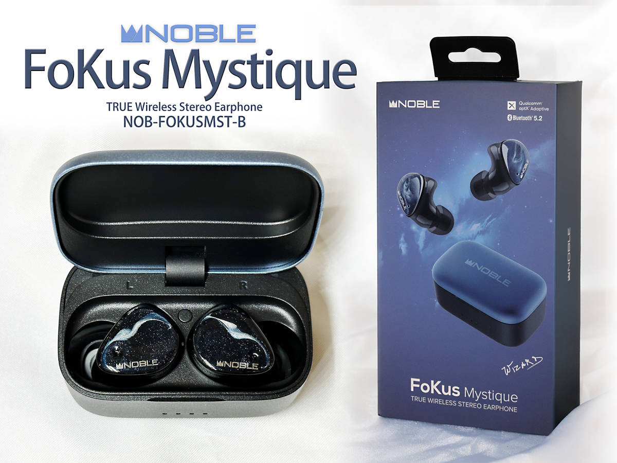 美品】Noble Audio FoKus Mystique ワイヤレスイヤホン-