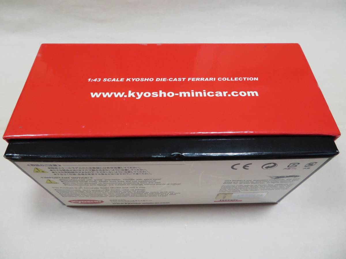 京商 ENZO FERRARI ( RED ) 1/43 KYOSHO フェラーリ エンツォ 品番 05001R 開閉機構 未展示品_※注1 箱角のクリア層に、浮きがあります。