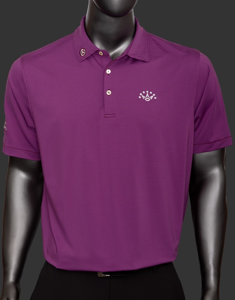 Scotty Cameron Polo Polo Shirt - 7 Point Crown - Jubilee Performance Jersey - Bordeaux (S) new goods 