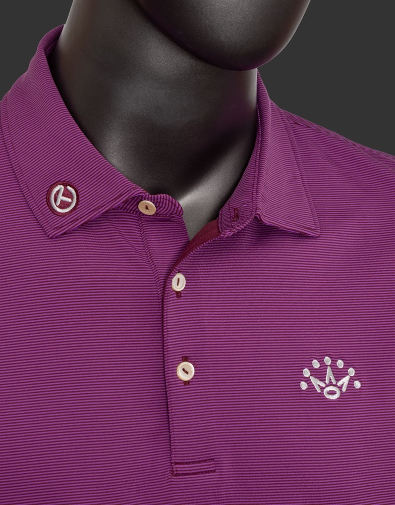 Scotty Cameron Polo Polo Shirt - 7 Point Crown - Jubilee Performance Jersey - Bordeaux (S) new goods 