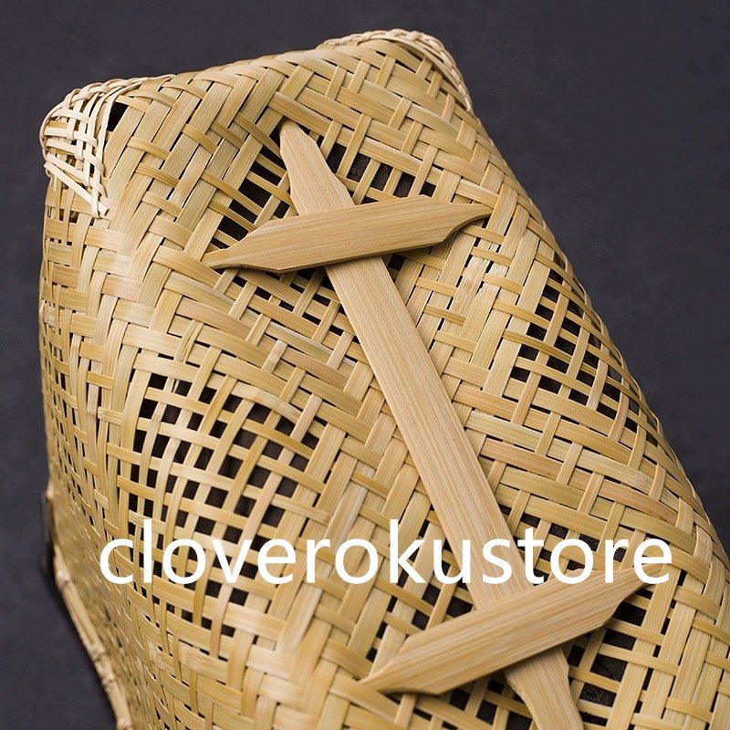 * rare goods * bamboo basket bag worker handmade bamboo . bag top class lady's handbag hand made hand-knitted bag bamboo craft storage basket shopping basket 