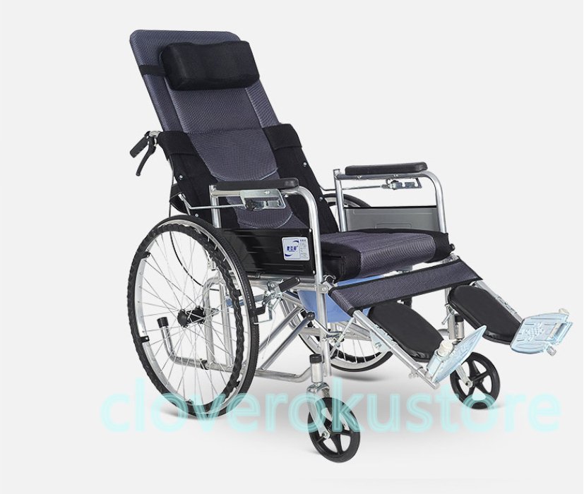 純正ネット 多機能 車椅子 老人用 高品質 横になりできる 折り畳み式