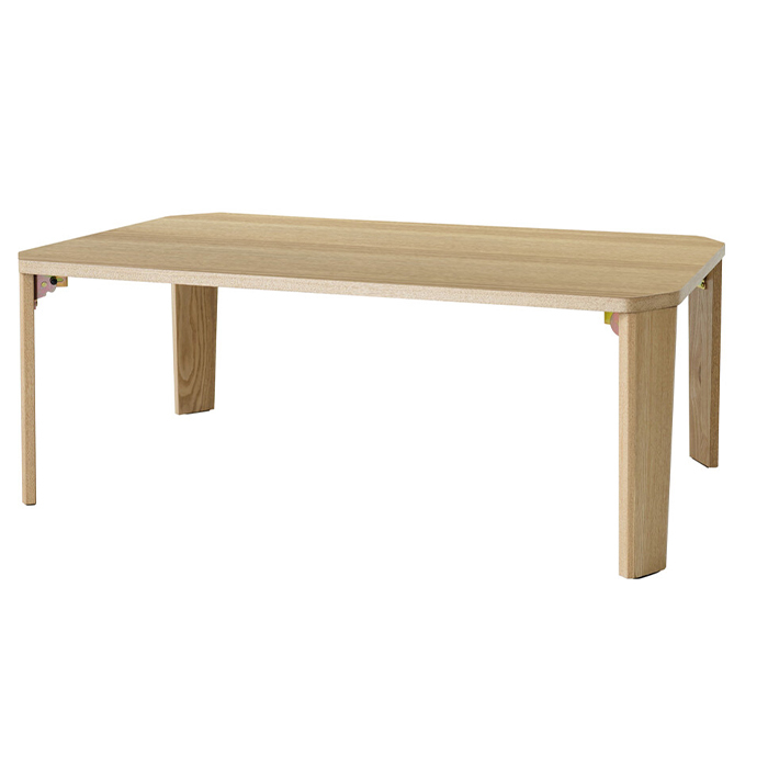 ローテーブル センターテーブル 折りたたみ 木目調 幅90 ゆったり 広め 木製 省スペース コンパクト テーブル 食事 座卓 NAG-0302_画像1