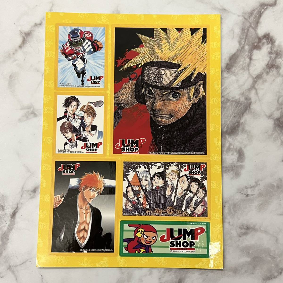 JUMPSHOP JUMP SHOP ジャンプショップ ジャンショ ノベルティ 特典 シール NARUTO アイシールド21 テニスの王子様 BLEACH ステッカー_画像1