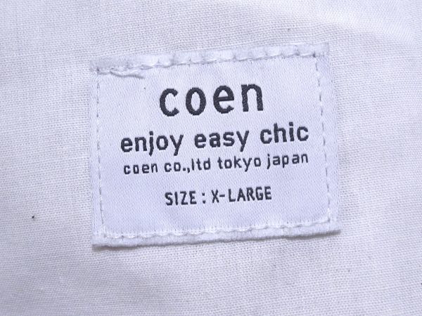 新品▼ コーエン coen▼ ストレッチ 4P スリムテーパードパンツ (XL)BLK_画像2