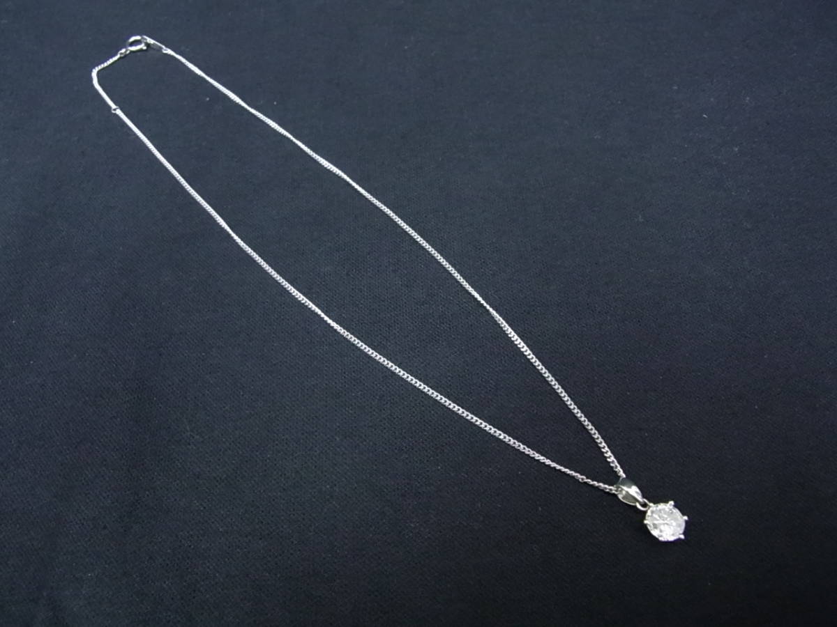 Ｐｔ850/900　ダイヤモンドネックレス　ＵＳＥＤ　Ｄ1.207ｃｔ　4.9ｇ　約40ｃｍ_画像5