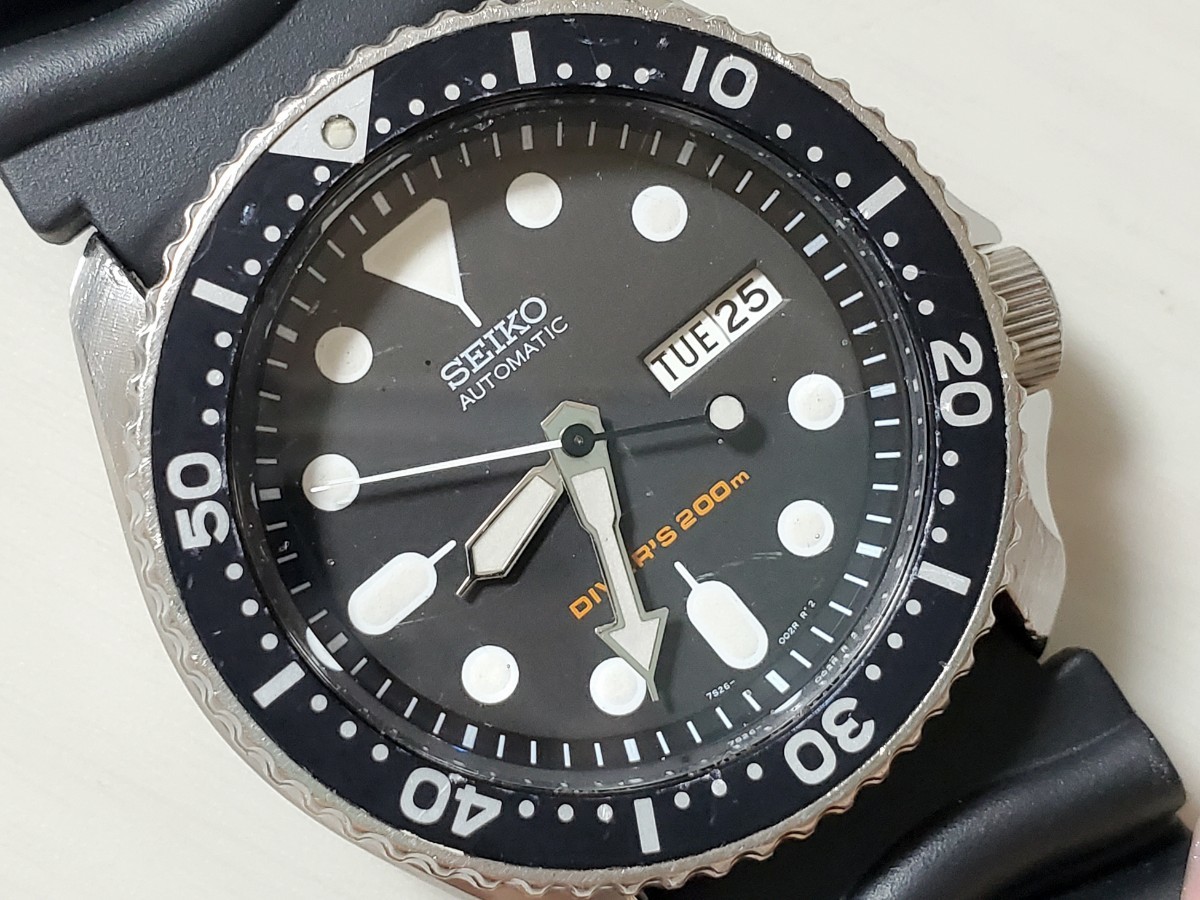 SEIKO セイコー200mダイバーズ BLACK BOY ブラックボーイ【7S26-0020】AUTOMATIC 純正ブレスレットの画像1